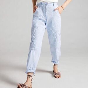 Anthropologie Maeve Blue Cargo Pants 0